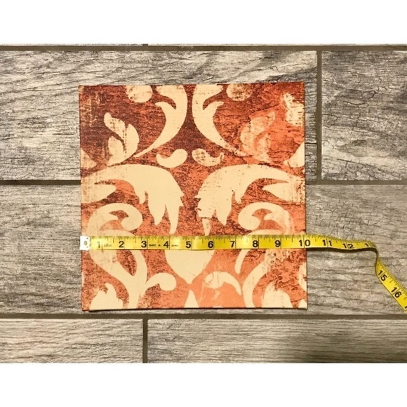 canvas Art Print Orange and Cream Size three actual prints - Picture 10 of 10